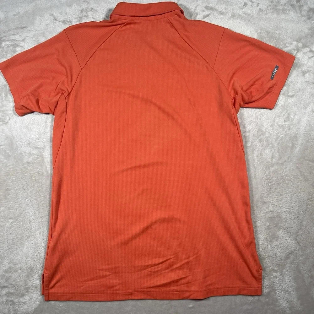 Adidas Heat RDY Performance Polo‎ Shirt Men's Large Orange Moisture Wicking - Picture 5 of 8